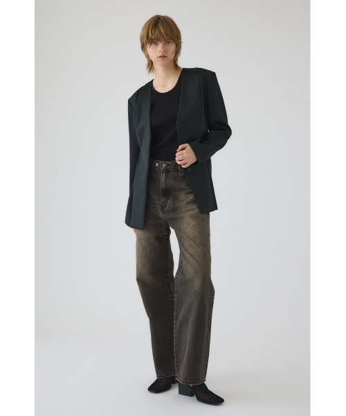 RIM.ARK(リムアーク)の「Hidden detail curve jacket ヒドゥン ディテール カーブ ジャケット(テーラードジャケット・レディース・グリーン/ブラック・36/38)」の17枚目の写真