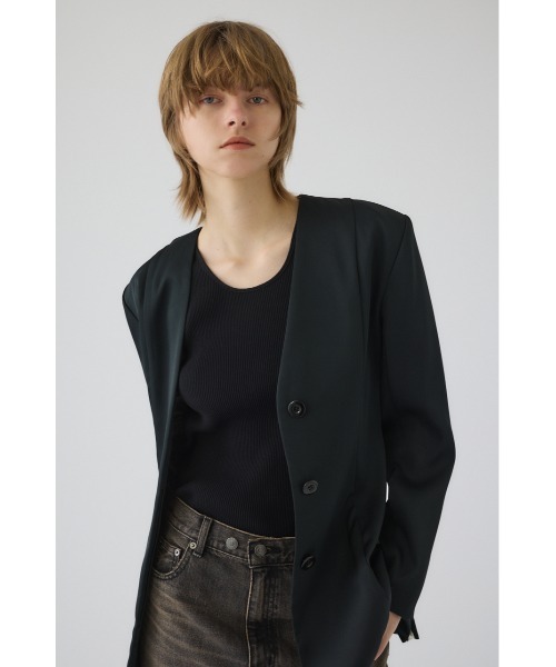 RIM.ARK(リムアーク)の「Hidden detail curve jacket ヒドゥン ディテール カーブ ジャケット(テーラードジャケット・レディース・グリーン/ブラック・36/38)」の18枚目の写真
