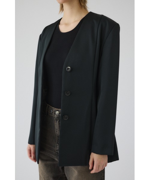 RIM.ARK(リムアーク)の「Hidden detail curve jacket ヒドゥン ディテール カーブ ジャケット(テーラードジャケット・レディース・グリーン/ブラック・36/38)」の22枚目の写真