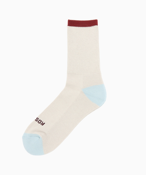 ROSTER SOX(ロスターソックス)の「ROSTER SOX/ロスターソックス 別注 3トーンソックス(ソックス/靴下・メンズ・ホワイト/アイボリー/ホワイト系その他・MEDIUM/LARGE)」の2枚目の写真