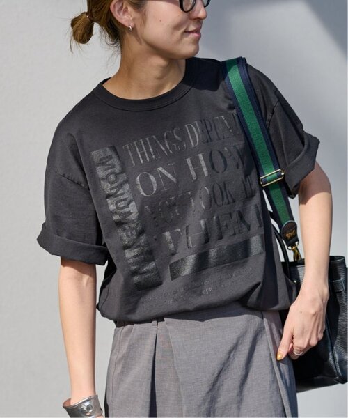 FRAMeWORK（フレームワーク）の「≪WEB限定 / 追加≫PRINT TEE（Tシャツ/カットソー・レディース・カーキ/ネイビー/チャコールグレー・FREE）」の20枚目の写真
