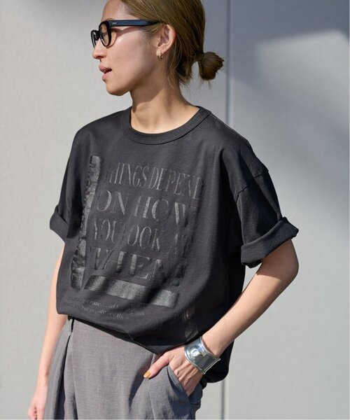 FRAMeWORK（フレームワーク）の「≪WEB限定 / 追加≫PRINT TEE（Tシャツ/カットソー・レディース・カーキ/ネイビー/チャコールグレー・FREE）」の19枚目の写真