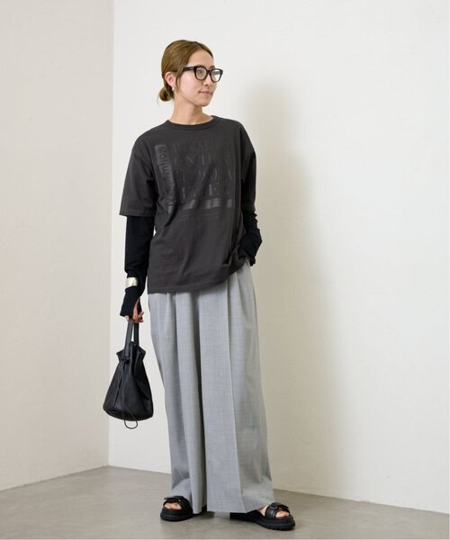 FRAMeWORK（フレームワーク）の「≪WEB限定 / 追加≫PRINT TEE（Tシャツ/カットソー・レディース・カーキ/ネイビー/チャコールグレー・FREE）」の14枚目の写真