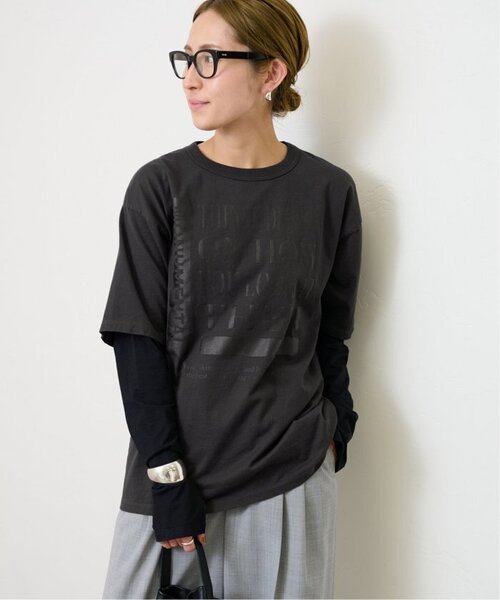 FRAMeWORK（フレームワーク）の「≪WEB限定 / 追加≫PRINT TEE（Tシャツ/カットソー・レディース・カーキ/ネイビー/チャコールグレー・FREE）」の12枚目の写真