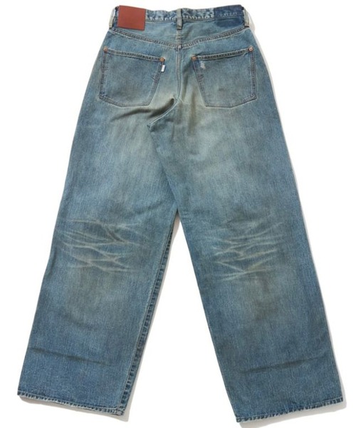 SUGARHILL(シュガーヒル)の「DESTRESSED MODERN DENIM WIDE CUT(デニムパンツ・メンズ・インディゴブルー・32/30)」の2枚目の写真