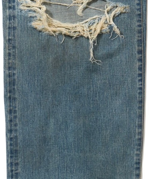 SUGARHILL(シュガーヒル)の「DESTRESSED MODERN DENIM WIDE CUT(デニムパンツ・メンズ・インディゴブルー・32/30)」の4枚目の写真