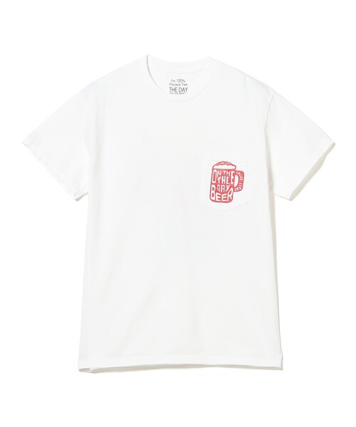 THE DAY(ザデイ)の「【別注】THE DAY ON THE BEACH / Pocket T-Shirt(Tシャツ/カットソー・メンズ・ブルー/ホワイト・X-LARGE/LARGE/MEDIUM)」の2枚目の写真