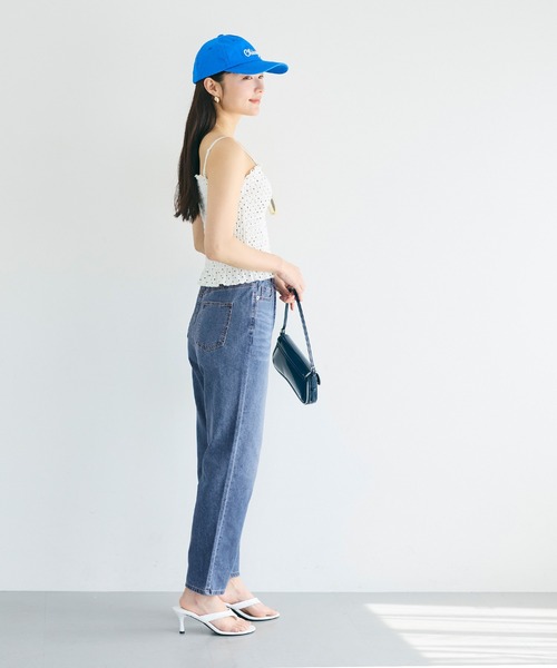 coca（coca）（コカ）の「サマーデニムテーパードパンツ（デニムパンツ・レディース・ブルー/ブラック/ライトブルー・S/M/L）」の20枚目の写真