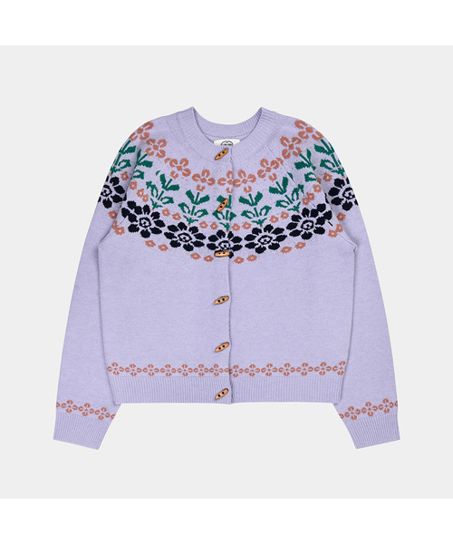 PIGMENT(ピグメント)の「グランマフラワーカーディガン (HHCD251201)(カーディガン/ボレロ・レディース・スカイブルー/ネイビー/パープル・FREE)」の3枚目の写真