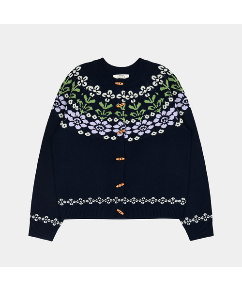 PIGMENT(ピグメント)の「グランマフラワーカーディガン (HHCD251201)(カーディガン/ボレロ・レディース・スカイブルー/ネイビー/パープル・FREE)」の2枚目の写真