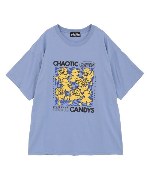 Candy Stripper(キャンディストリッパー)の「CHAOTIC CANDYS BIG Tシャツ(Tシャツ/カットソー・レディース・ブラック/ブルー/オフホワイト・FREE)」の3枚目の写真