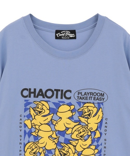 Candy Stripper(キャンディストリッパー)の「CHAOTIC CANDYS BIG Tシャツ(Tシャツ/カットソー・レディース・ブラック/ブルー/オフホワイト・FREE)」の9枚目の写真