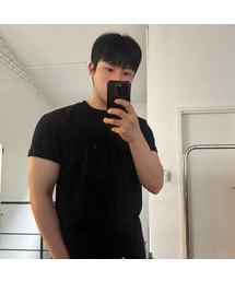 SENTAIR（センテア）の「エッセンシャルマッスルフィットクロップ半袖Tシャツ_ブラック（Tシャツ/カットソー）」