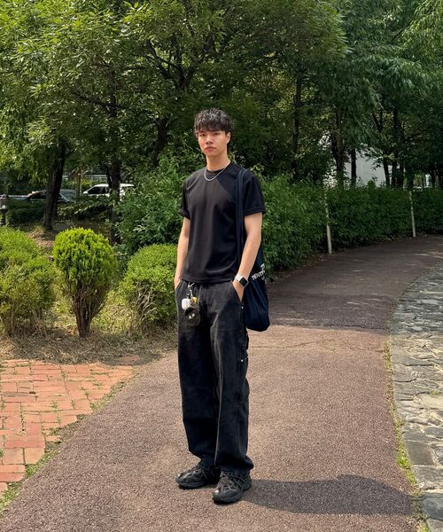 SENTAIR(センテア)の「エッセンシャルマッスルフィットクロップ半袖Tシャツ_ブラック(Tシャツ/カットソー・メンズ・その他・46/48/50)」の19枚目の写真
