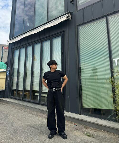 SENTAIR(センテア)の「エッセンシャルマッスルフィットクロップ半袖Tシャツ_ブラック(Tシャツ/カットソー・メンズ・その他・46/48/50)」の2枚目の写真