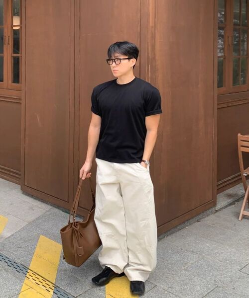 SENTAIR(センテア)の「エッセンシャルマッスルフィットクロップ半袖Tシャツ_ブラック(Tシャツ/カットソー・メンズ・その他・46/48/50)」の4枚目の写真