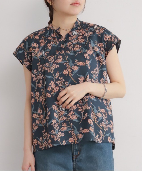 NOMBRE IMPAIR(ノンブルアンペール)の「【予約】キンモクセイPT スキッパーフレンチブラウス(シャツ/ブラウス・レディース・ネイビー・FREE)」の1枚目の写真