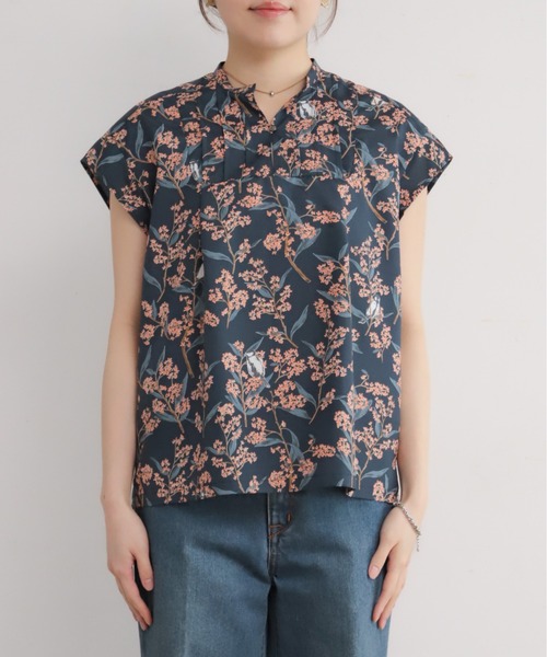 NOMBRE IMPAIR(ノンブルアンペール)の「キンモクセイPT スキッパーフレンチブラウス(シャツ/ブラウス・レディース・ネイビー/グリーン・FREE)」の19枚目の写真