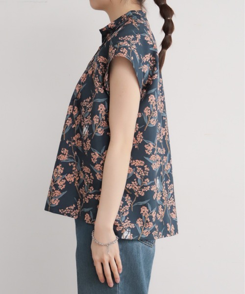 NOMBRE IMPAIR(ノンブルアンペール)の「キンモクセイPT スキッパーフレンチブラウス(シャツ/ブラウス・レディース・ネイビー/グリーン・FREE)」の20枚目の写真