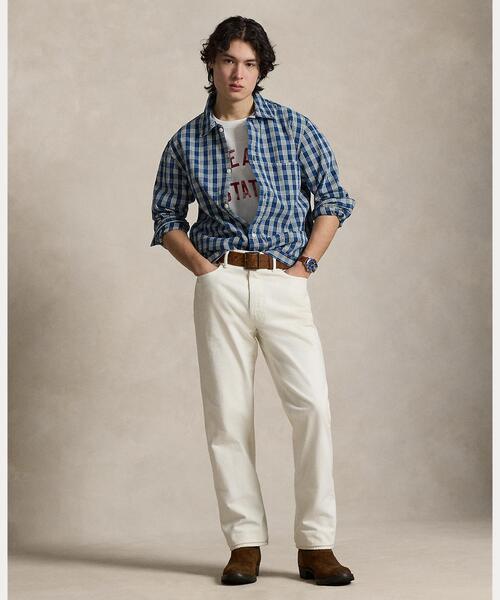 POLO RALPH LAUREN（ポロ ラルフ ローレン）の「クラシック フィット チェック オックスフォード オーバーシャツ（シャツ/ブラウス・メンズ・ナチュラル・L/M/S）」の3枚目の写真