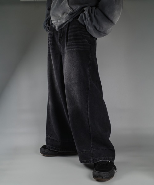 セール】【MC25】【Mr.creape/ミスター・クリエイプ】Washed Wide-Leg
