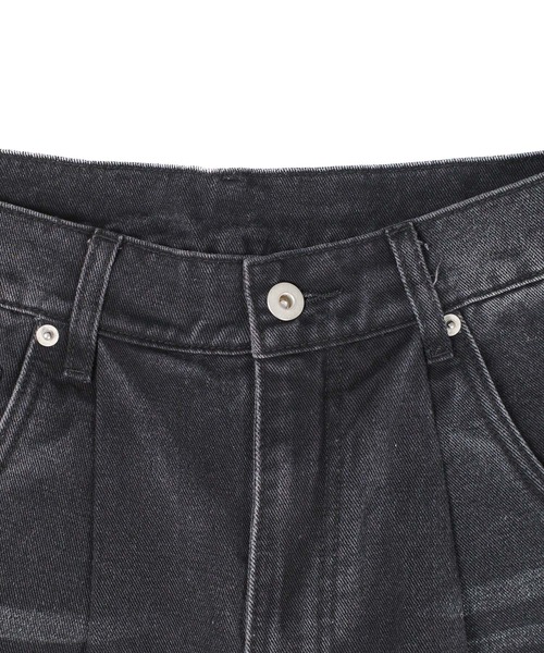 Mr.creape(ミスタークリエイプ)の「【MC25】【Mr.creape/ミスター・クリエイプ】Washed Wide-Leg Baggy Denim(デニムパンツ・メンズ・ブラック/ブルー・LARGE/MEDIUM/SMALL)」の6枚目の写真