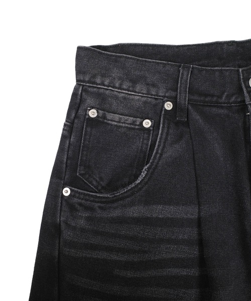 Mr.creape(ミスタークリエイプ)の「【MC25】【Mr.creape/ミスター・クリエイプ】Washed Wide-Leg Baggy Denim(デニムパンツ・メンズ・ブラック/ブルー・LARGE/MEDIUM/SMALL)」の10枚目の写真