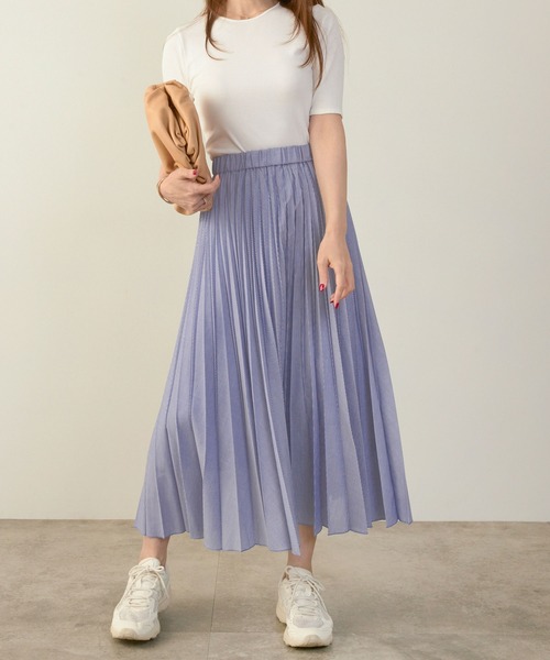 Liala×PG（リアラバイピージー）の「ストライプ プリーツ スカート Liala×PG（スカート・レディース・ブルー/ホワイト・S/M）」の14枚目の写真