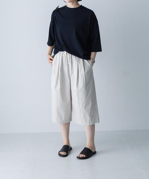 かぐれ（カグレ）の「ワイドTシャツ（Tシャツ/カットソー・レディース・イエロー系その他/オフホワイト/ネイビー・FREE）」の14枚目の写真