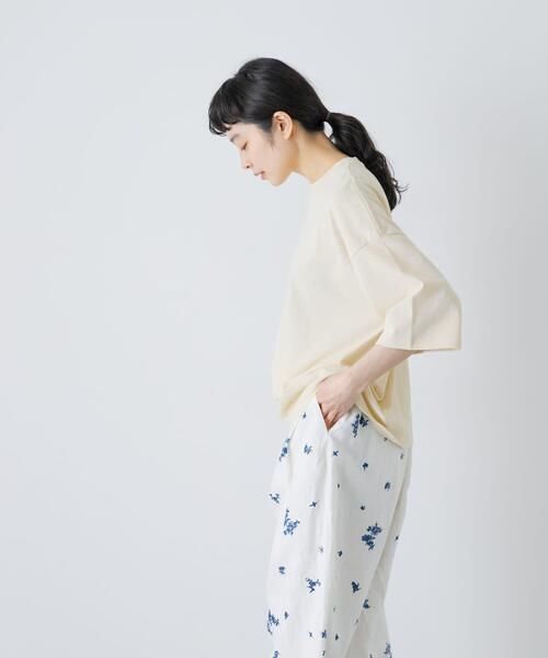 かぐれ（カグレ）の「ワイドTシャツ（Tシャツ/カットソー・レディース・イエロー系その他/オフホワイト/ネイビー・FREE）」の11枚目の写真