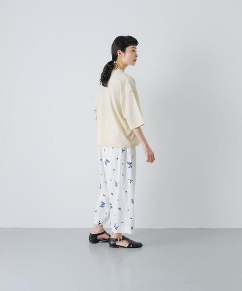 かぐれ（カグレ）の「ワイドTシャツ（Tシャツ/カットソー・レディース・イエロー系その他/オフホワイト/ネイビー・FREE）」の14枚目の写真