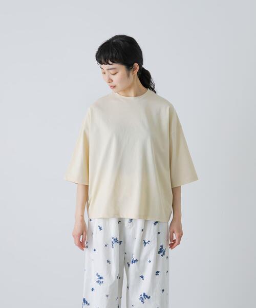 かぐれ（カグレ）の「ワイドTシャツ（Tシャツ/カットソー・レディース・イエロー系その他/オフホワイト/ネイビー・FREE）」の16枚目の写真