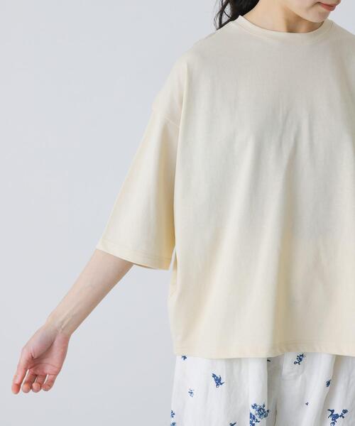 かぐれ（カグレ）の「ワイドTシャツ（Tシャツ/カットソー・レディース・イエロー系その他/オフホワイト/ネイビー・FREE）」の19枚目の写真