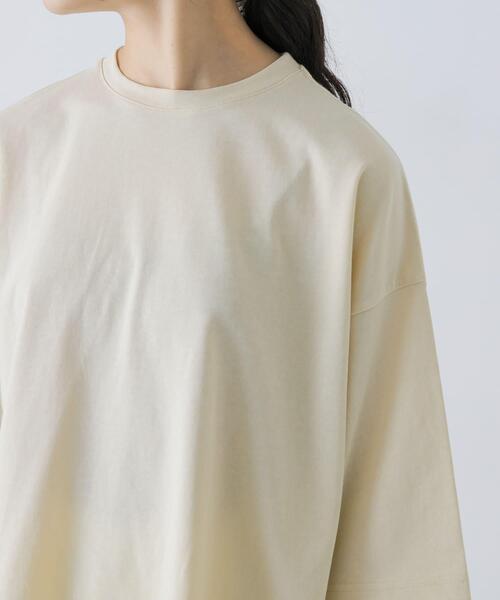 かぐれ（カグレ）の「ワイドTシャツ（Tシャツ/カットソー・レディース・イエロー系その他/オフホワイト/ネイビー・FREE）」の20枚目の写真