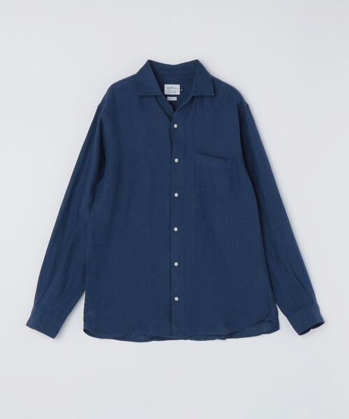 SHIPS Colors(シップス カラーズ)の「SHIPS Colors:ユーロリネン ワイドカラー スキッパー シャツ◇(シャツ/ブラウス・メンズ・ライトブルー/ピンク/ダークグレー/ネイビー/ホワイト/ダークブルー/ブラウン・SMALL/MEDIUM/LARGE/X-LARGE)」の20枚目の写真