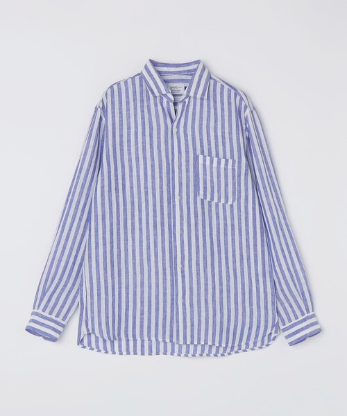 SHIPS Colors(シップス カラーズ)の「SHIPS Colors:ユーロリネン ワイドカラー スキッパー シャツ◇(シャツ/ブラウス・メンズ・ライトブルー/ピンク/ダークグレー/ネイビー/ホワイト/ダークブルー/ブラウン・SMALL/MEDIUM/LARGE/X-LARGE)」の21枚目の写真