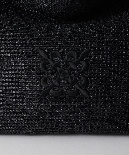 russet(ラシット)の「ナイロンラフィアワンショルダーバッグ(ショルダーバッグ・レディース・ブラック/ダークブラウン/アイボリー・FREE)」の22枚目の写真