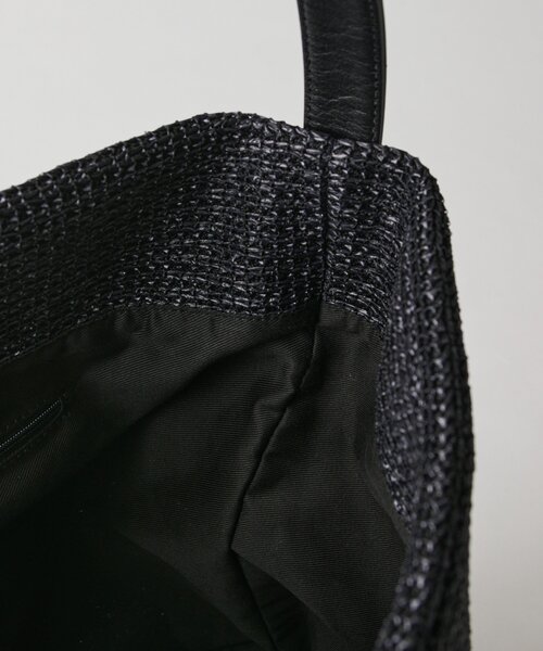 russet(ラシット)の「ナイロンラフィアワンショルダーバッグ(ショルダーバッグ・レディース・ブラック/ダークブラウン/アイボリー・FREE)」の20枚目の写真