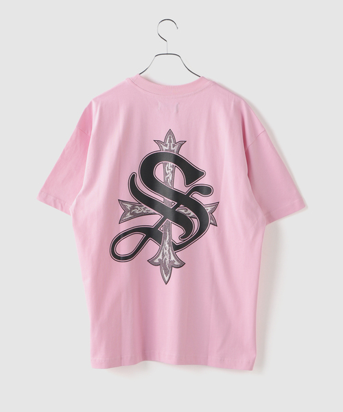 SUPPLIER(サプライヤー)の「SUPPLIER / サプライヤー Tribal Cross Tee(Tシャツ/カットソー・メンズ・ピンク/ブラック・MEDIUM/LARGE)」の6枚目の写真