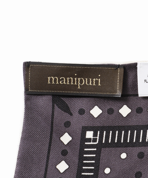 manipuri(マニプリ)の「manipuri マニプリ 三角スカーフ W65 161336005(バンダナ/スカーフ・レディース・ホワイト・FREE)」の6枚目の写真