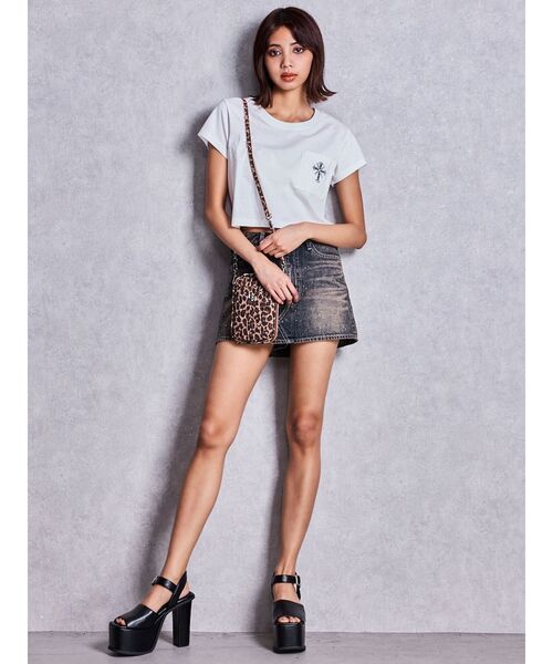 GYDA(ジェイダ)の「GG bijou quilting ミニショルダーBAG(ショルダーバッグ・レディース・ライトブルー/ブラック/オフホワイト/シルバー/その他1・FREE)」の10枚目の写真