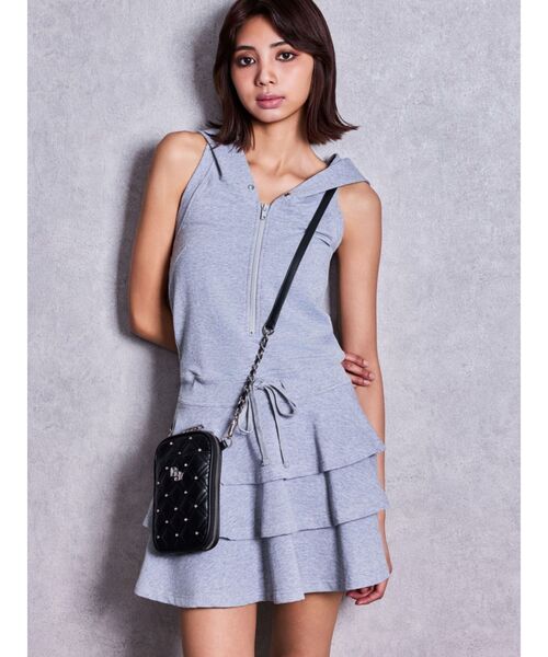 GYDA(ジェイダ)の「GG bijou quilting ミニショルダーBAG(ショルダーバッグ・レディース・ライトブルー/ブラック/オフホワイト/シルバー/その他1・FREE)」の19枚目の写真