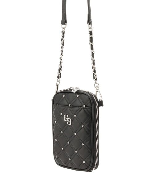 GYDA(ジェイダ)の「GG bijou quilting ミニショルダーBAG(ショルダーバッグ・レディース・ライトブルー/ブラック/オフホワイト/シルバー/その他1/ピンク/パープル・FREE)」の9枚目の写真