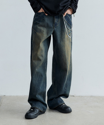 MAISON MINED（メゾンミネド）の「FRONT LINE WASHED DENIM PANTS BROWN（デニムパンツ）」