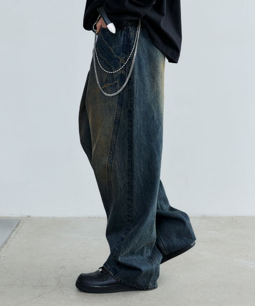 MAISON MINED（メゾンミネド）の「FRONT LINE WASHED DENIM PANTS BROWN（デニムパンツ・メンズ・その他・SMALL/MEDIUM/LARGE）」の11枚目の写真