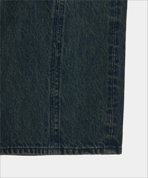 MAISON MINED（メゾンミネド）の「FRONT LINE WASHED DENIM PANTS BROWN（デニムパンツ・メンズ・その他・SMALL/MEDIUM/LARGE）」の2枚目の写真