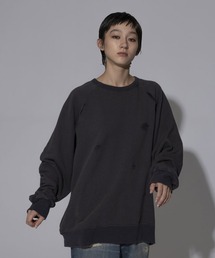 DONOBAN（ドノバン）の「【FACETASM】DAMAGED SWEAT / チャコール [MYK-SW-02]（スウェット）」