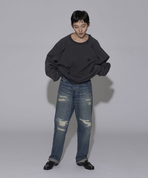STYLISE（スタイライズ）の「【FACETASM】DAMAGED SWEAT / チャコール [MYK-SW-02]（スウェット・メンズ・グレー・M）」の3枚目の写真