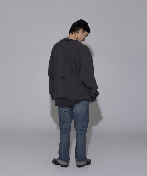 STYLISE（スタイライズ）の「【FACETASM】DAMAGED SWEAT / チャコール [MYK-SW-02]（スウェット・メンズ・グレー・M）」の4枚目の写真