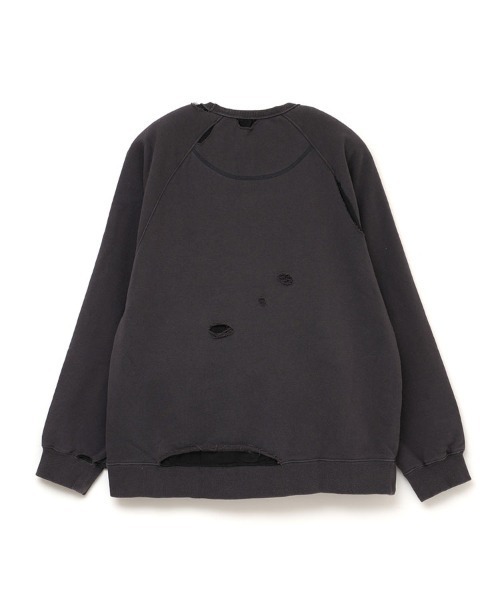 STYLISE（スタイライズ）の「【FACETASM】DAMAGED SWEAT / チャコール [MYK-SW-02]（スウェット・メンズ・グレー・M）」の6枚目の写真